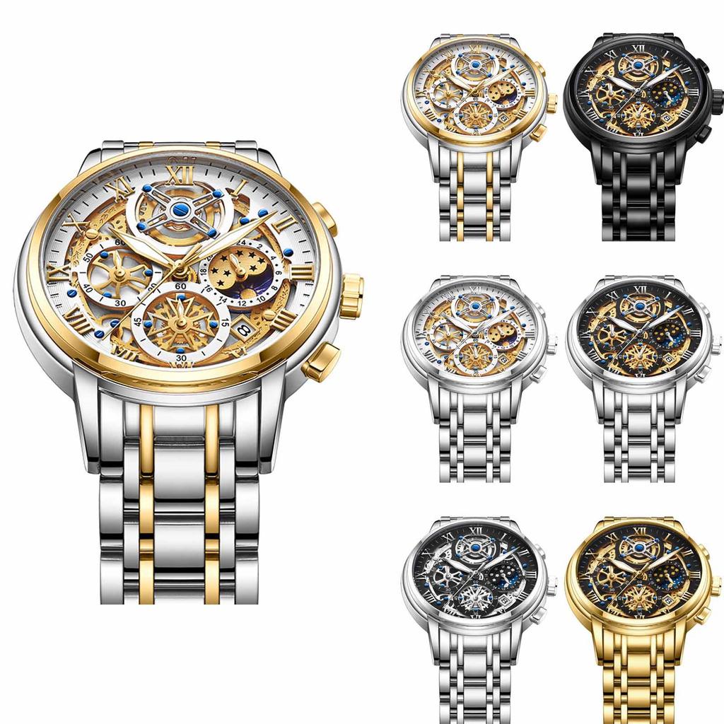 Men's Waterproof Luminous Running Alarm Clock Watch