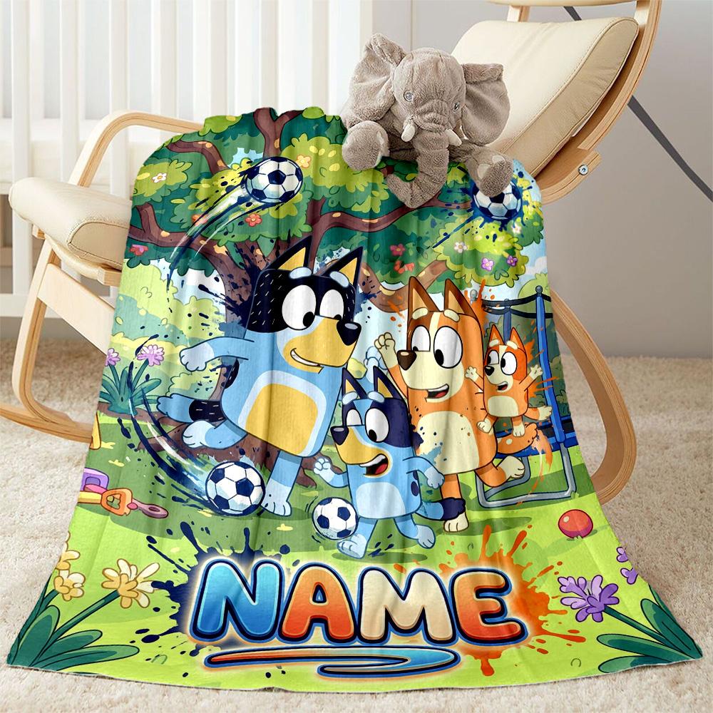 Halloween Soccer Fun Personalized Name Blanket Throw Personalized Blanket Soft Warm Cozy for Seaside Office Bedding Couch Four Seasons Universal