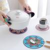 Силиконовые подставки под горячее для кухни, круглые подставки под горячее для обеденного стола, кухонные прихватки, арт-коврики, термостойкие подставки под горячее, подставки под стаканы