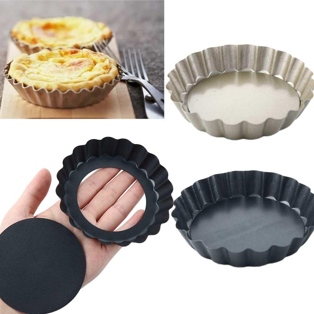Dessert Non-stick Carbon Steel with Removable Bottom Tart Pan Baking Tool Pie Mold Quiche Mould