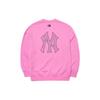 New MLB Old Flower Sweatshirt Unisex Dark Pink 3AMTM0114-50PKD