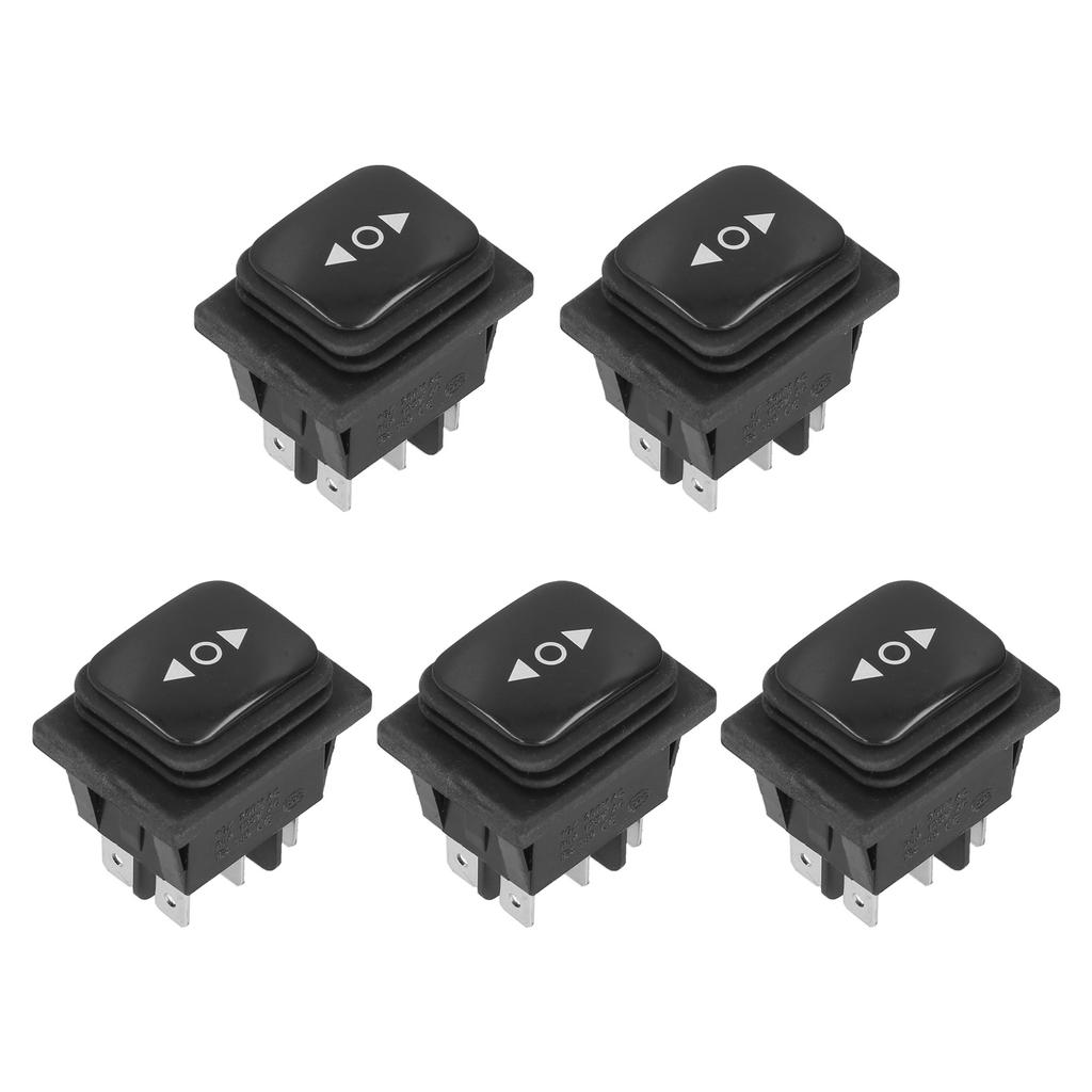 5 шт. Кулисный переключатель Тип лодочки Водонепроницаемый 6 контактов 3 положения Двусторонний возврат AC125VAC250V