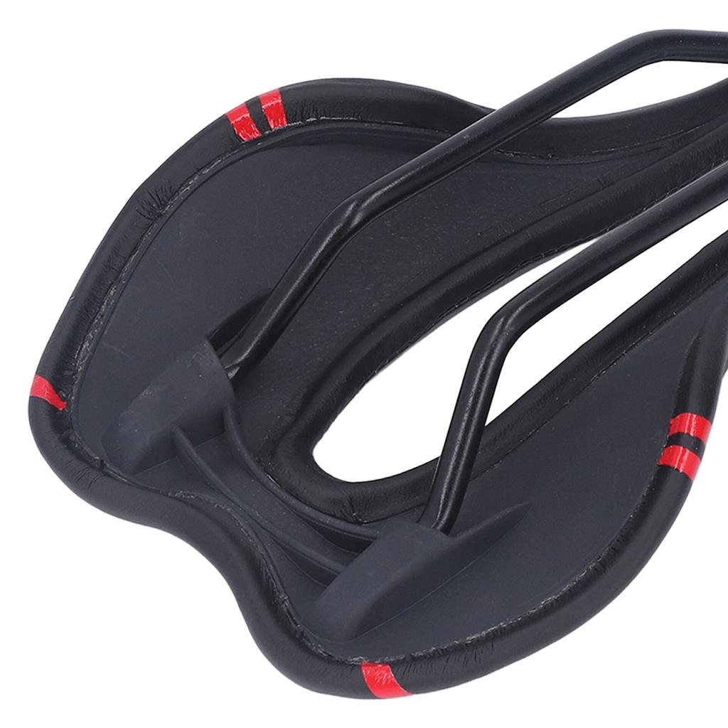 Mountain Bike Saddle Cushion Microfib PU Lth Hollow Brthable for Road Riding