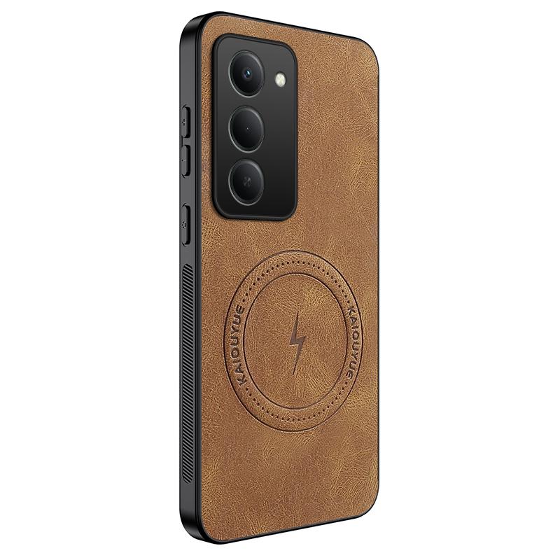 For Xiaomi Redmi 15 5G (Global) (169mm) Magnetic Case WANLONFENG SD1 Series Nappa Texture PC TPU Phone Cover