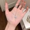 Серебряная подвеска-ключ с короной S925 на цепочке - Элегантная, Дорогая цепочка на ключицу для Осени/Зимы