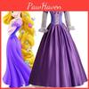 Elegant Adult Rapunzel Fancy Women Dress Cosplay Costume For Halloween Parties