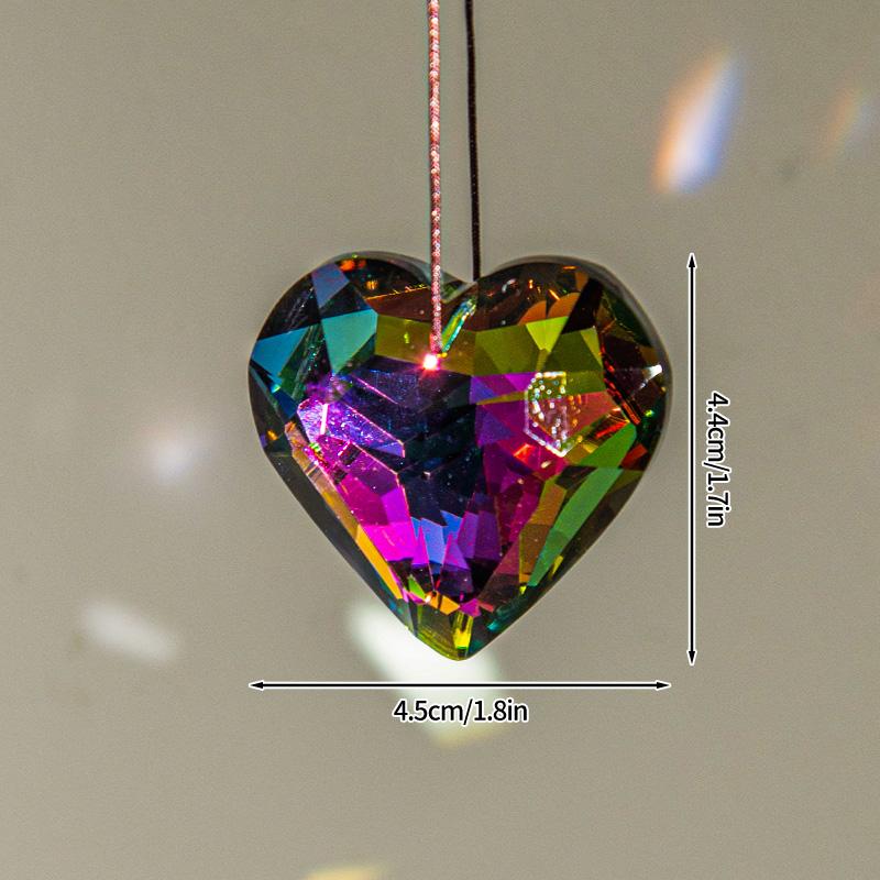 Crystal Suncatcher Moon Star Rainbow Sun Catcher Wind Chime Pendant Sun Catcher Pendants Outdoor Garden Yard Hanging Decor