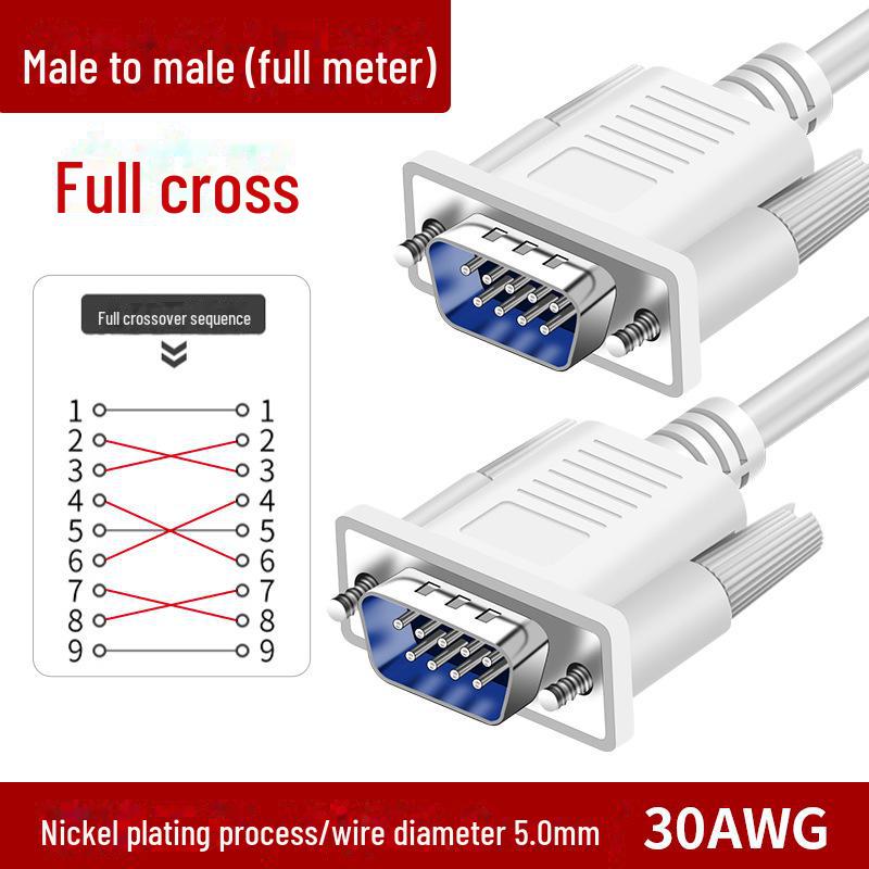 9-контактный разъем типа «папа» и «мама» RS232 COM-порт DB9 удлинительный кабель для промышленного управления