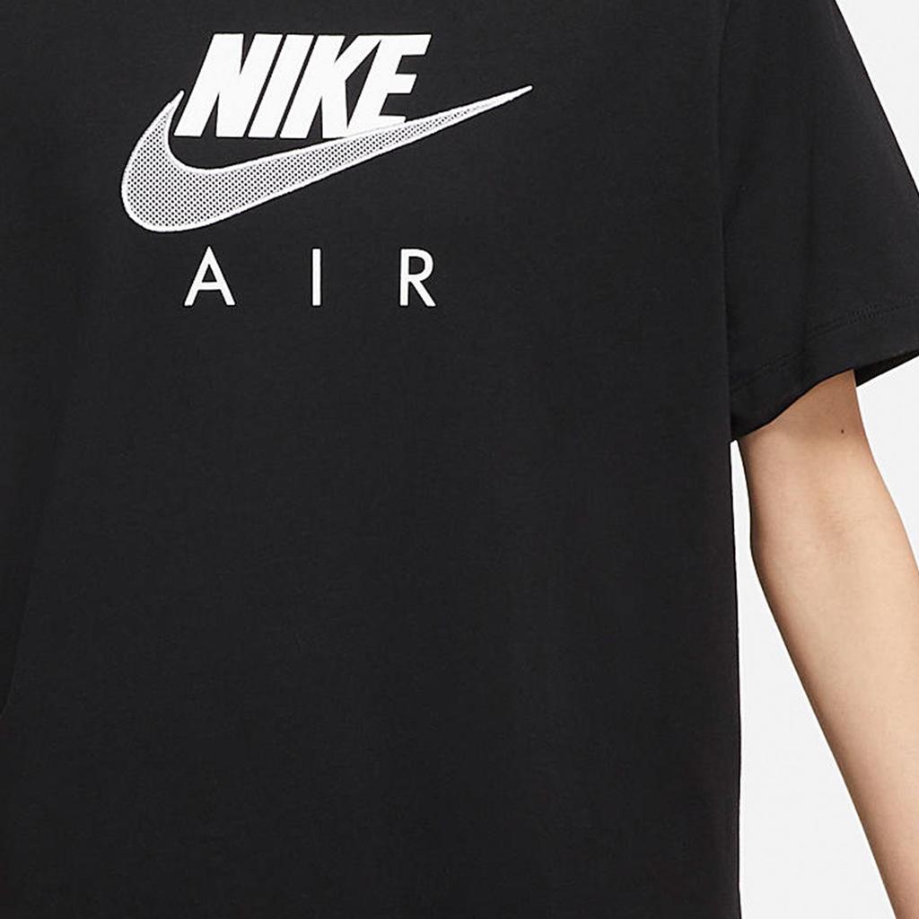 Nike Letter Logo Print Round Neck Short Sleeve T-Shirt Women Tops Black DN4862-010