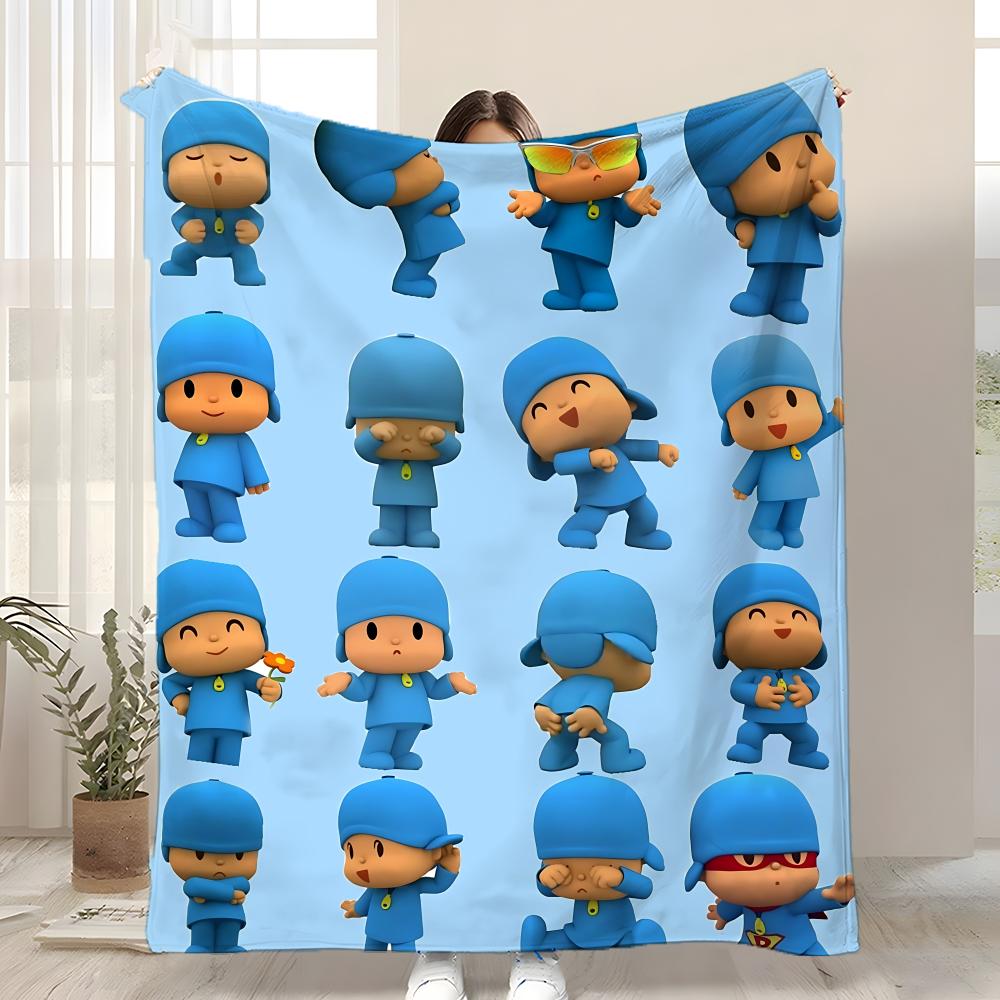 Детское одеяло-плед B-Boy-Girl-Pocoyo, мягкое, теплое, антистатическое, стирающееся, для всех сезонов
