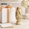Catholic Statue Resin Virgin Mary Statue, Religious Sculpture, Blessed Holy Figurine Mother for Home Desk Decor