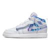 Jordan Air  1 Mid Alt Se Ретро баскетбольные кроссовки Детские кроссовки Белый Синий DX1704-140