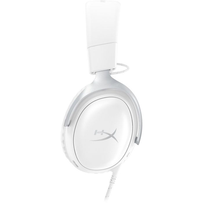 Casque Gamer Filaire HyperX Cloud III blanc pour PC PS5 PS4 Xbox X|S Xbox One Switch, Mac mobiles avec dongle et USB C vers USB A
