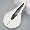 Aking Bicycle Saddle, MTB Road Bike Racing Saddle, Lightweight, Breathable PU Soft Seat Cushion, Comfortable, Shock Absorbing, White