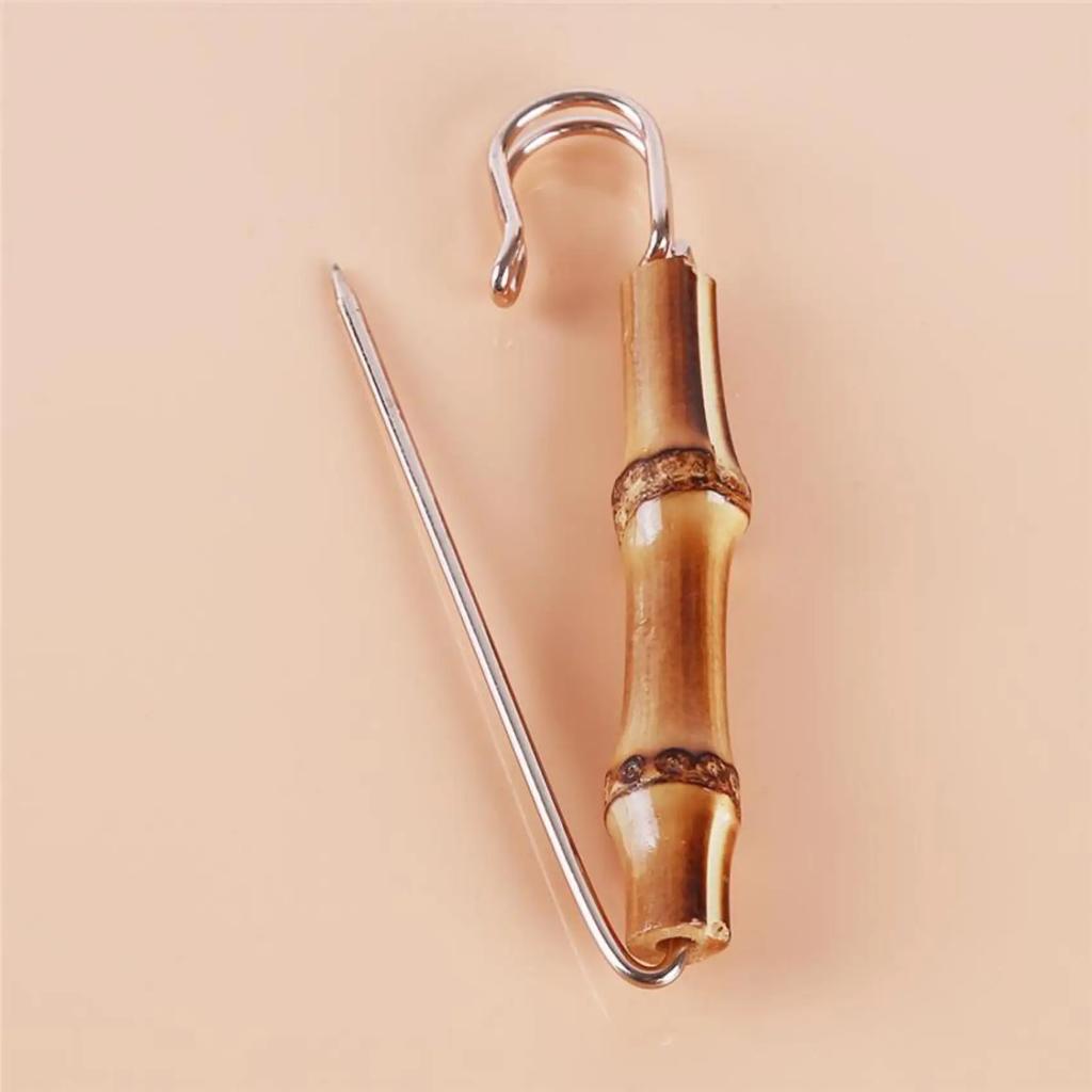 Fashion Shirt Suit Suit Bamboo Section Metal U-shaped Brooch Brooches for Women