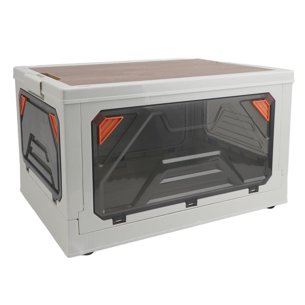 Складные штабелируемые контейнеры для хранения, многоцелевые пластиковые контейнеры для хранения большой емкости с крышками для Campin