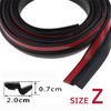 Soundproof P Z D Shape Type Car Door Seal Strip Dashboard Sealing Strip Car Windshield Sealant