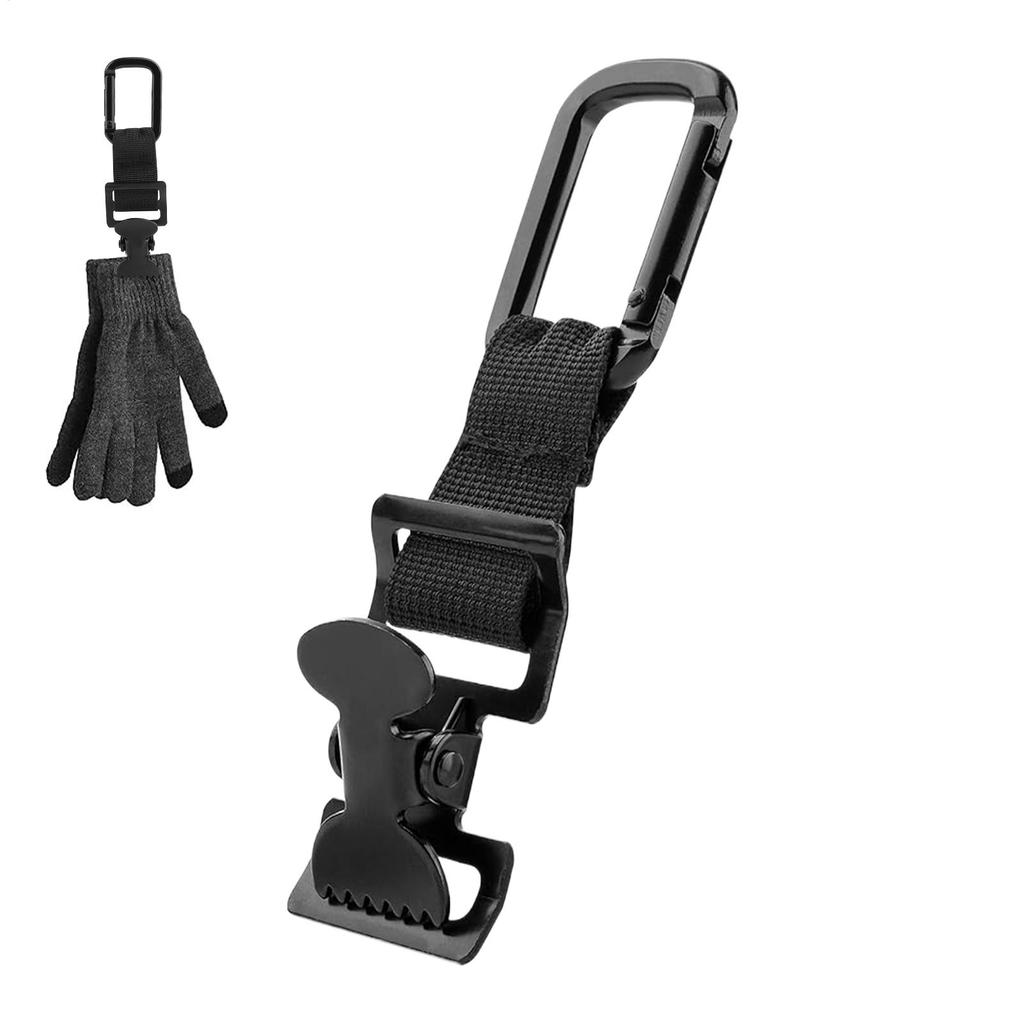 Serrated Work Glove Clip Heavy-Duty Mitten Hanger & Safety Clamp For Belt, Construction, Warehouse & Welding, Glove Holder