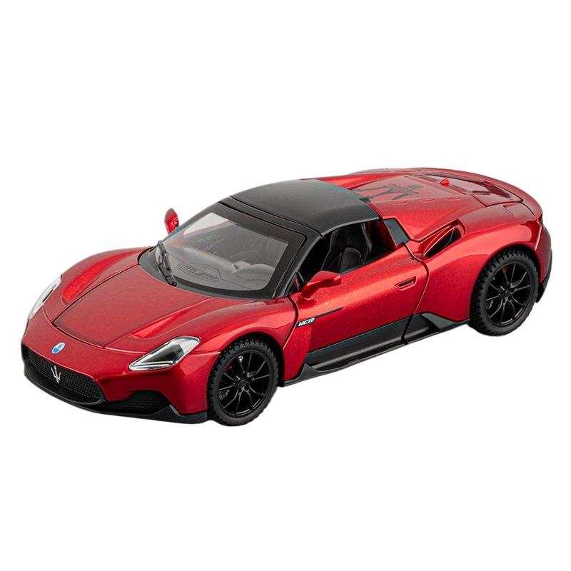 1/32 Мазерати MC20 Кабрио Купе Сплав Спортивный Автомобиль Модель Литьевой Металл Гонки по Трассе Транспортные Средства Модель Автомобиля Звук и Свет Детские Подарки