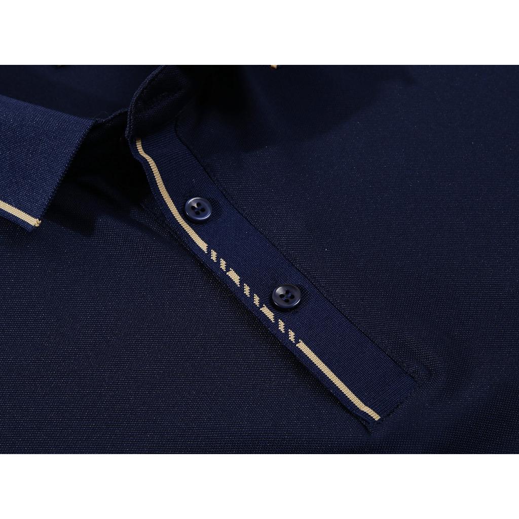 Camel 2024 Spring/Summer New Embroidered Polo Cool Silk Cotton Men's Breathable Top Quick Drying Polo Shirt Moisture Wicking Polo Shirt