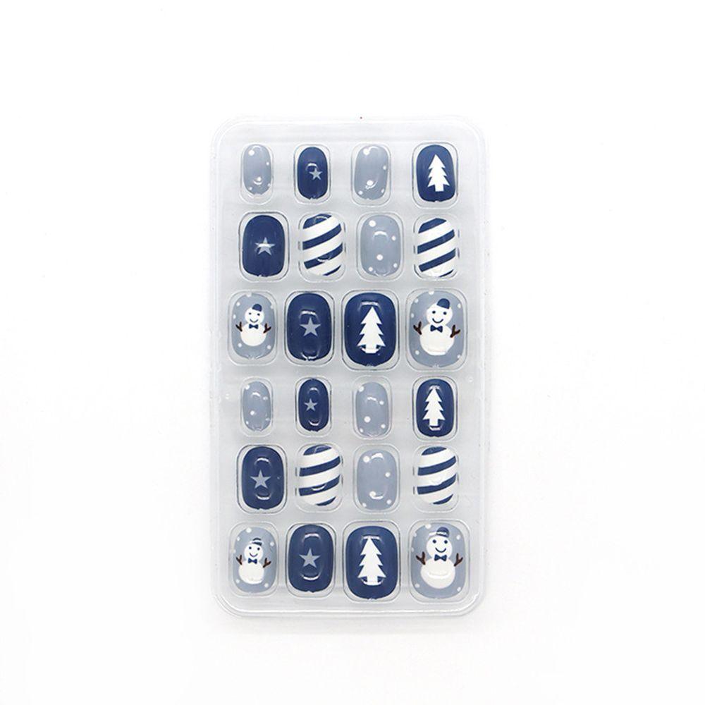 Nail Tips Full Cover False Nails Detachable Christmas False Nails Christmas Gifts DIY Nail Art Decoration Fake Nails