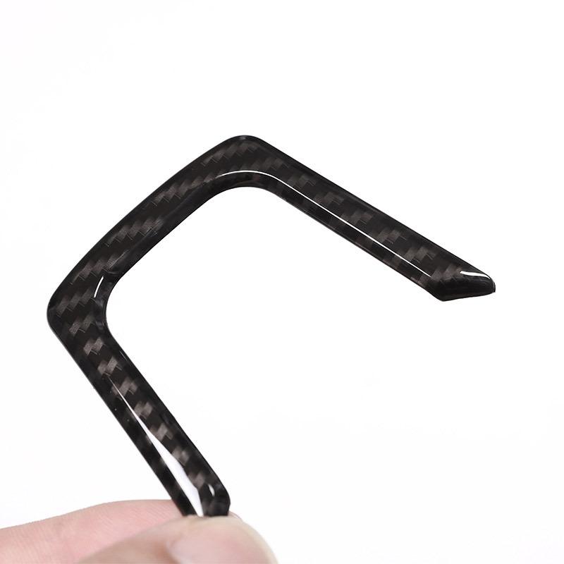 Carbon Fiber Chrome Interior Accessories Steering Wheel Trim Sequ For Jaguar XE XF F-Pace F Pace x761