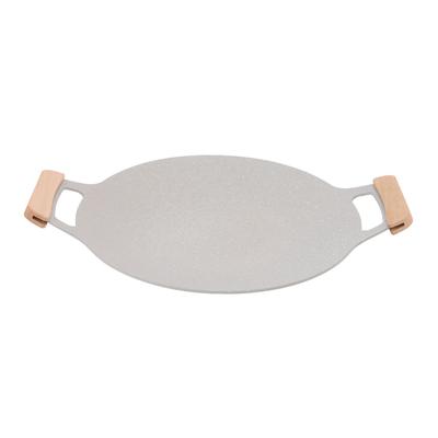 Корейская сковорода-гриль для дома и улицы, антипригарное алюминиевое покрытие, гриль-панель с ручками для газовой плиты