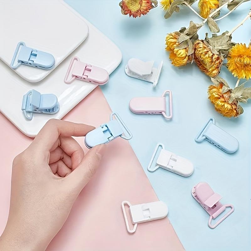 2 шт. Т-образные пластиковые зажимы с зажимами-крокодилами, Подходят для крепления платков, полотенец, подтяжек, бейджхолдеров или нагрудников, Идеальны для рукоделия