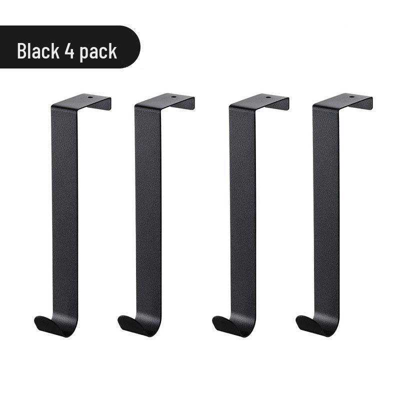 Бесшумный кованый крючок-вешалка и полка на дверь без сверления