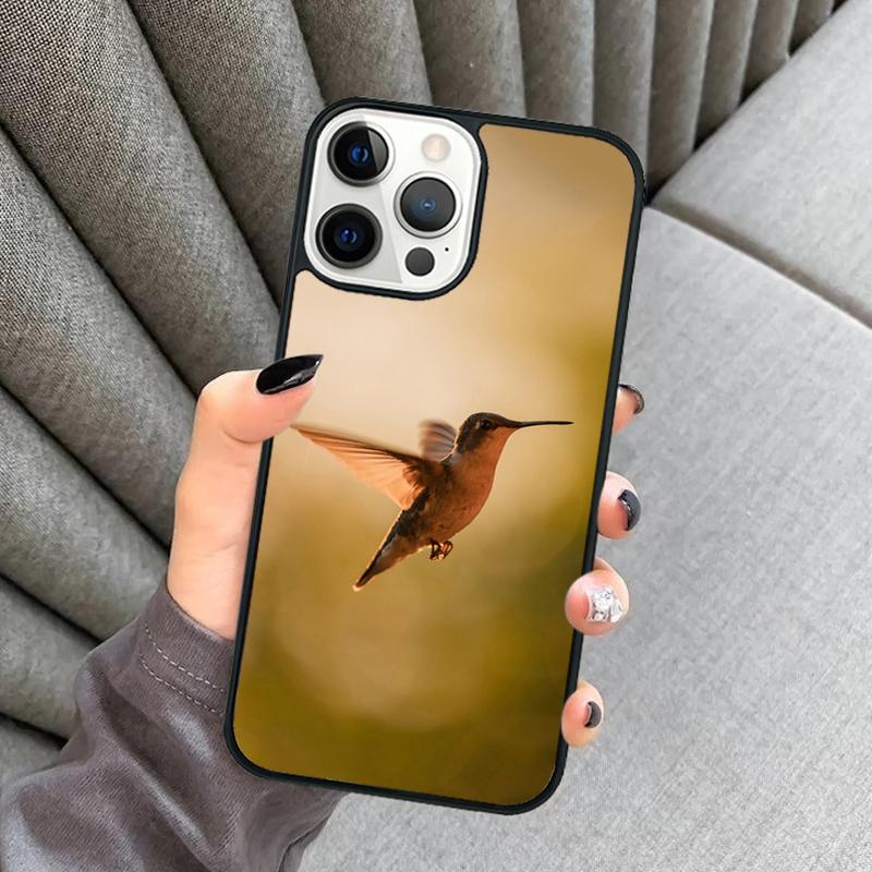 Чехол для телефона с колибри для iPhone 17 Air 16 16e 15 13 14 Pro Max 11 12 Plus 2022 MAX Защитный чехол coque