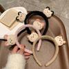 Colorful Cartoon Plush Headband Non-slip Plush Hairband Cute Bear Plush Headband  Makeup