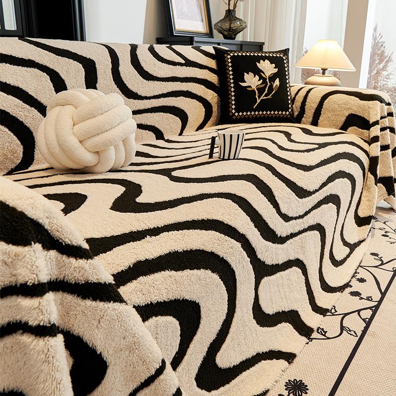 Чехол для дивана для пикника и кемпинга Shu Velveteen Funda Sofa Wavy Grain Чехлы для дивана Коврик Плед Одеяло Весна Зима
