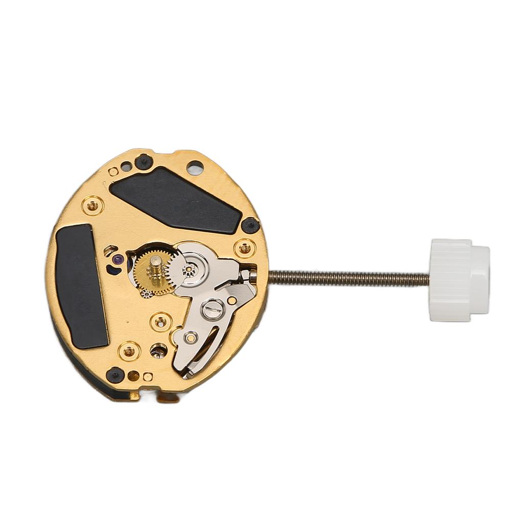 ETA 901001 Quartz Movement Golden Alloy Rhinestone Watch Movement Replacement Repair Parts Accessory