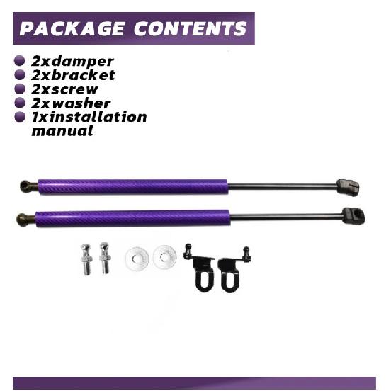 Для Chrysler Pacifica 2017- Передний капот Модификация Газовые стойки Углеродное волокно Подъемные стойки Стойки Стержень Амортизаторы