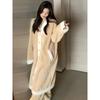 Pajama Suit for Women, Winter Temperament, Casual 2-piece Set, Simple, Sweet, Korean Style, Thickened for Women
