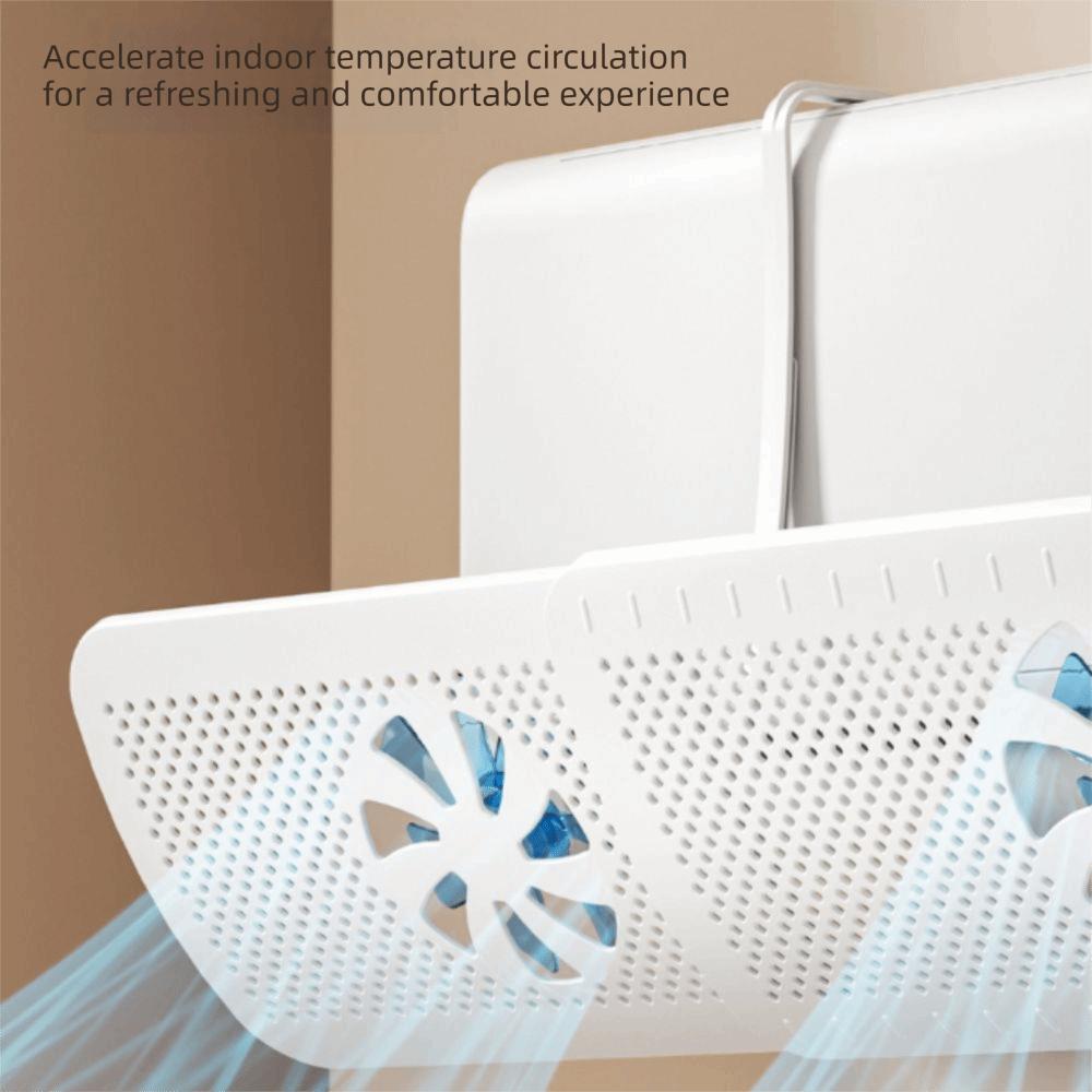 With 3 Fans Adjustable Air Vent Baffle Ceiling Vents Conditioner Baffle AC Vent Baffle  For Bedroom