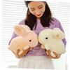 LIFKOME Fluffy Plush Rabbit Pillow, Stuffed Animal, Perfect for Birthdays, Celebrations, and Christmas, 20cm, White