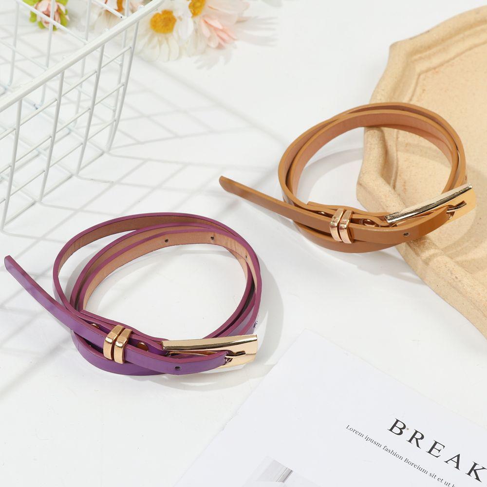 Регулируемый повседневный пояс из искусственной кожи, женский пояс-кушак для платья, узкий тонкий пояс, пояс на талию