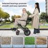 Легкий и складной трость-самокат для пожилых людей, ручной самокат-ходунки, портативная ручная инвалидная коляска для пожилых