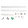 Air Conditioner Decorative PVC Line Set Cover Kit for Mini Split Central AC Heat Pump Tubing