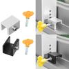 Door Window Lock Stopper Adjustable Security Window Door Lock with Key Wrench Door Frame Security Lock Children Guards