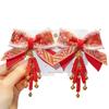 Китайский Новый год Красный бант с кисточкой Заколки для волос для девочек и женщин - Милые аксессуары для волос в древнем стиле