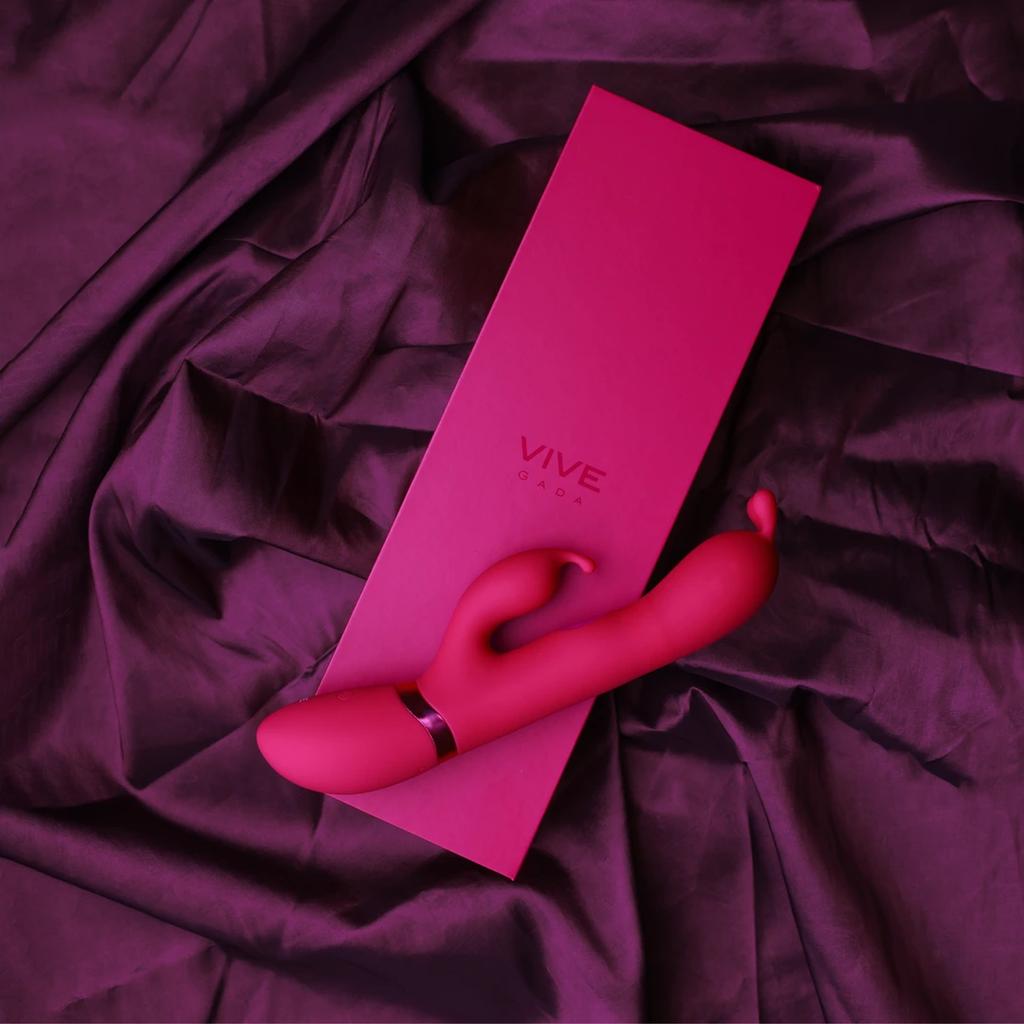 Vive - G-Spot Vibrating Rabbit Ear with Reptile Pulsation Shaft