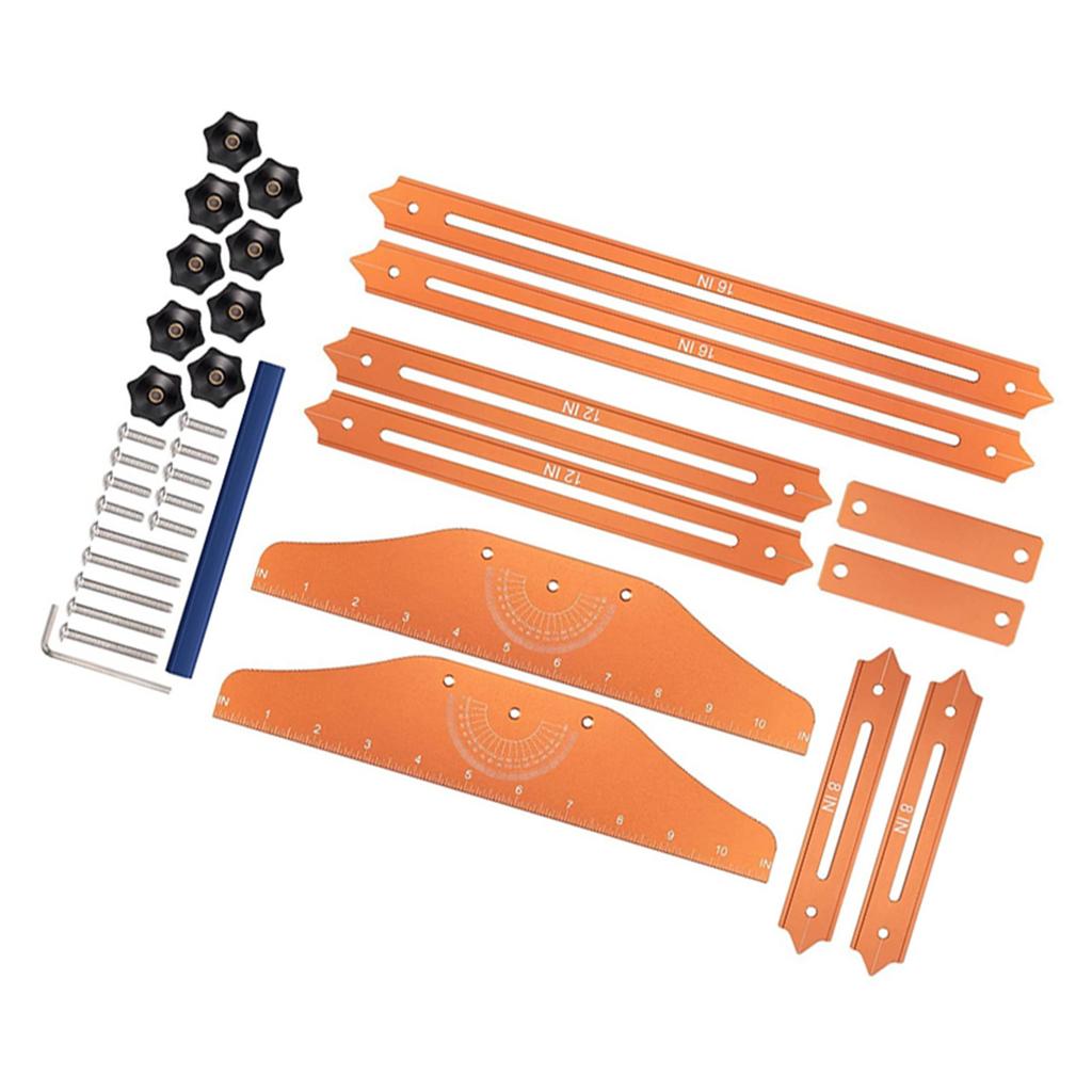 Шаблон для ступеней лестницы, приспособление для измерения из алюминиевого сплава, регулируемый скользящий установщик с футляром
