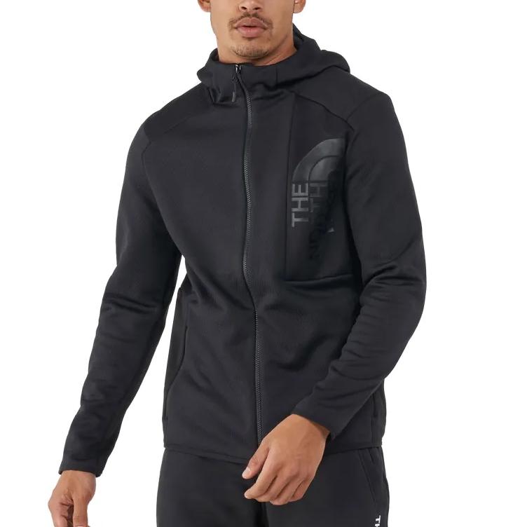 THE NORTH FACE Sweatshirts Men's Black Hooded Moderate Cardigan NF0A3YG5-KX7