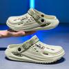 Summer Men Sandals Outside Beach Shoes EVA Men Slippers with Arch Support Waterproof Garden Shoes for Men Clogs