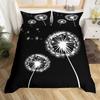 Dandelion Duvet Cover Full Queen Botanical Floral Bedding Set Nature Theme Butterfly Dandelions Comforter Cover For Boys Girls