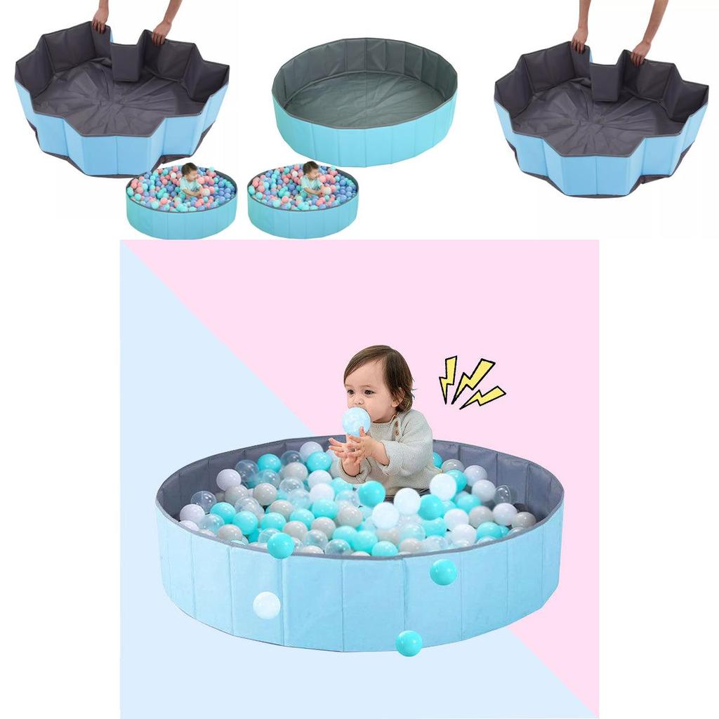 Просторный и прочный складной манеж-игровая площадка с шариками для детей с 10 фунтами фарфорового песка
