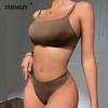 Women Seamless Bra Set Sexy Low Waist Thong Wire Free Bra Bralette Lingerie Brassiere Ice Silk Female Underwear Set