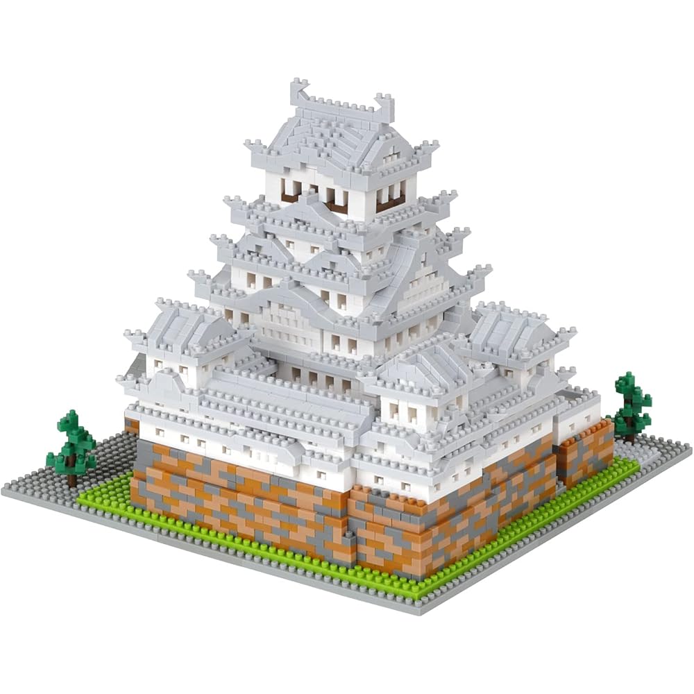 Kawada Nano Block Замок Химэдзи Deluxe Edition Строительный набор 500 деталей